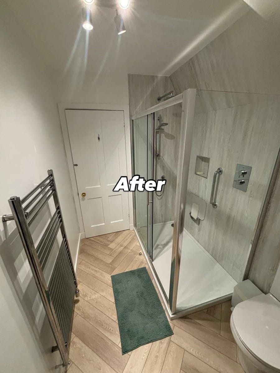Finished bathroom by A&A Plumbing, Aberdeen
