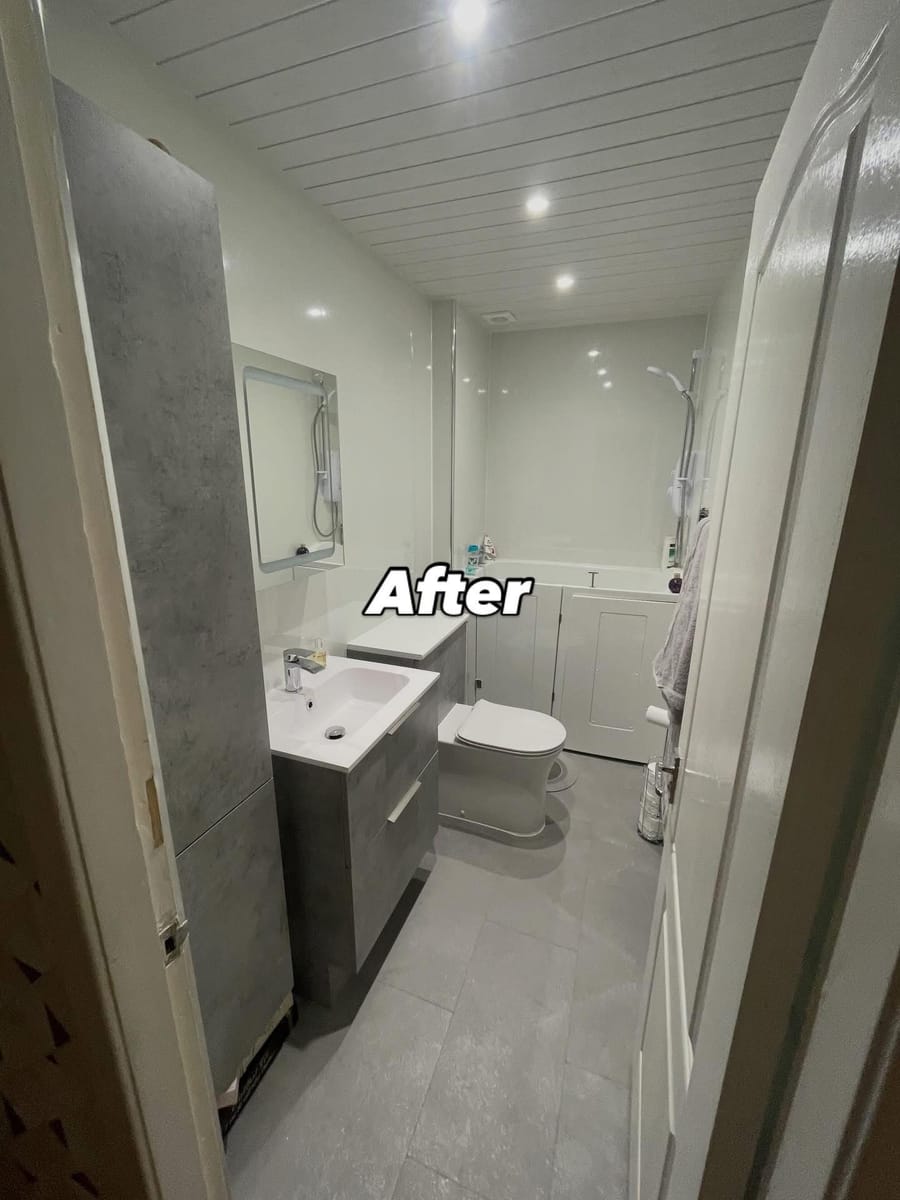 Finished bathroom by A&A Plumbing, Aberdeen