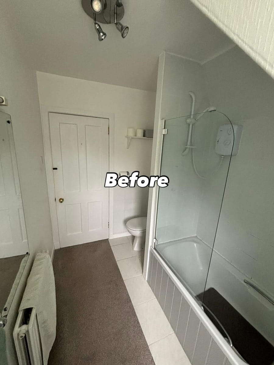 Bathroom before renovation by A&A Plumbing